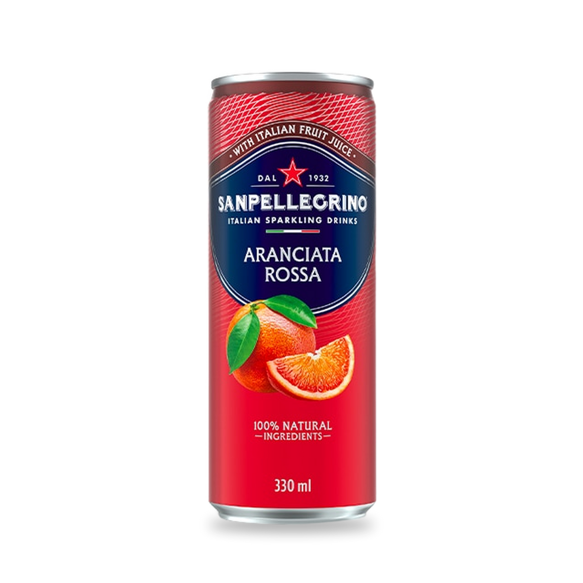 Sanpellegrino Aranciata Rossa, 330 ml can