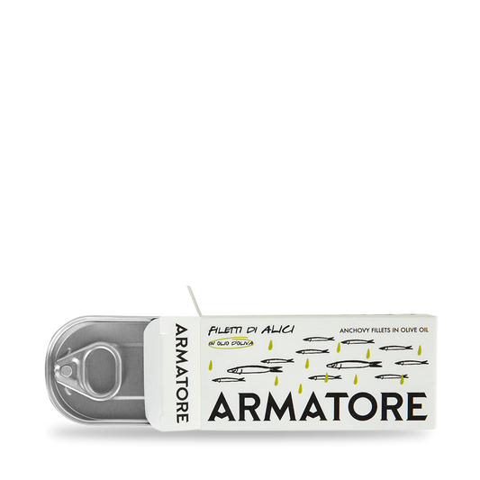 Armatore anchovy fillets in olive oil, tin